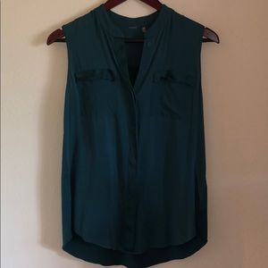 Teal sleeveless Elie Tahari blouse Size XS